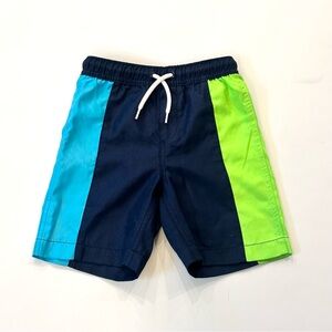 Lands' End Blue and Green Swim Trunks
